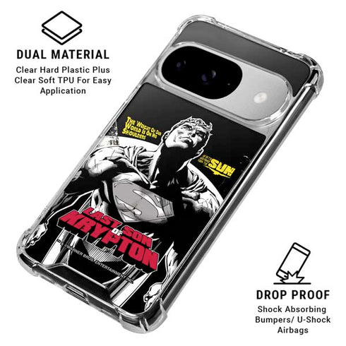 DC Comics Superman Last Son of Krypton Google Pixel 10 Clear Case